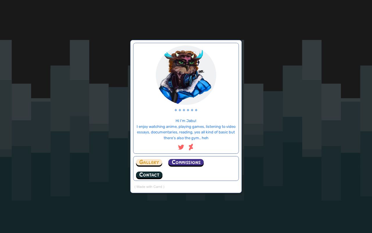 Carrd profile picture for @jabu